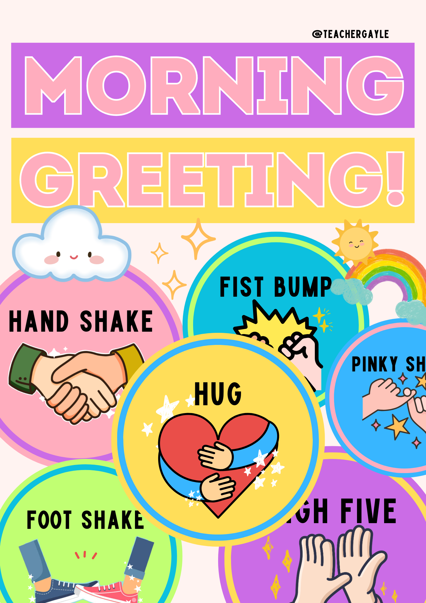 Morning Greeting Activity – Fun Classroom Decoration - Image 2