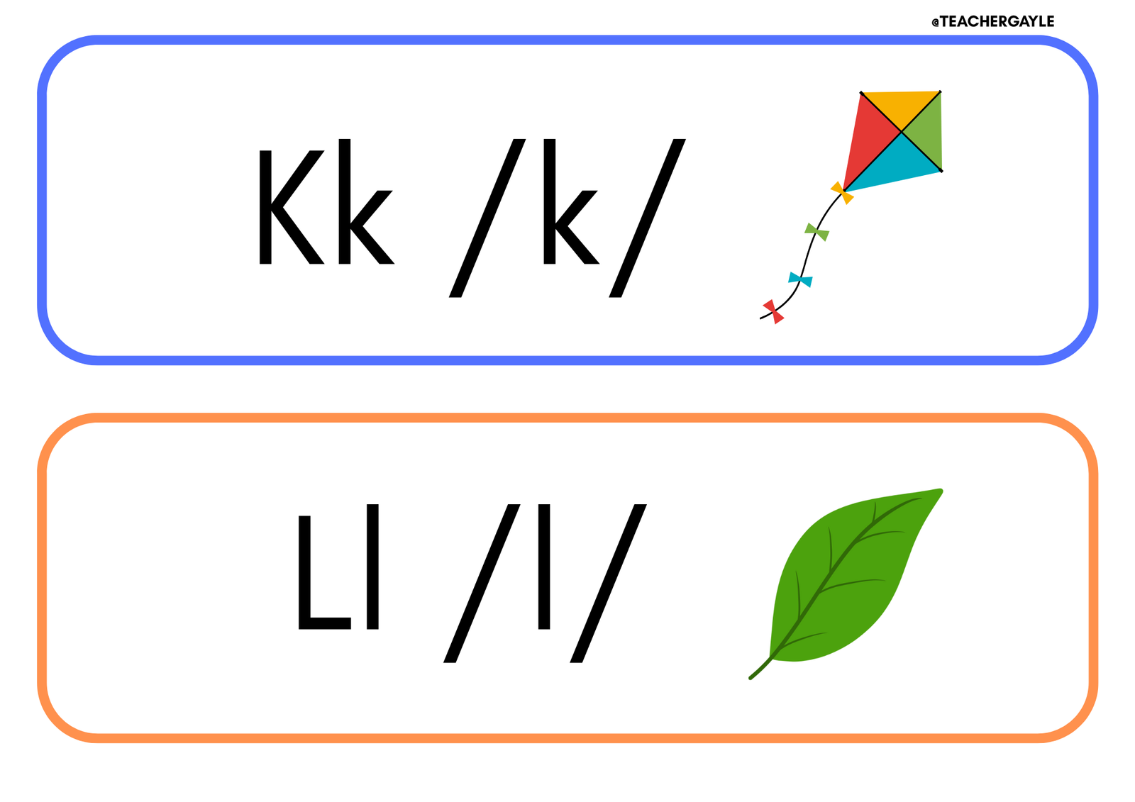 (Alphabet Sounds) - High Five Review Decoration - Image 5