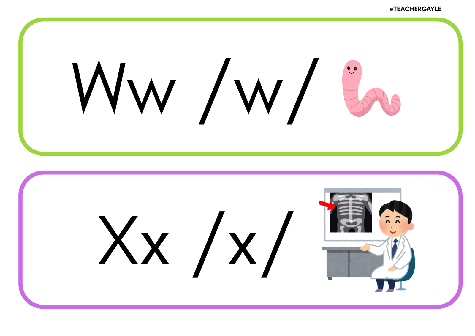 (Alphabet Sounds) - High Five Review Decoration - Image 6