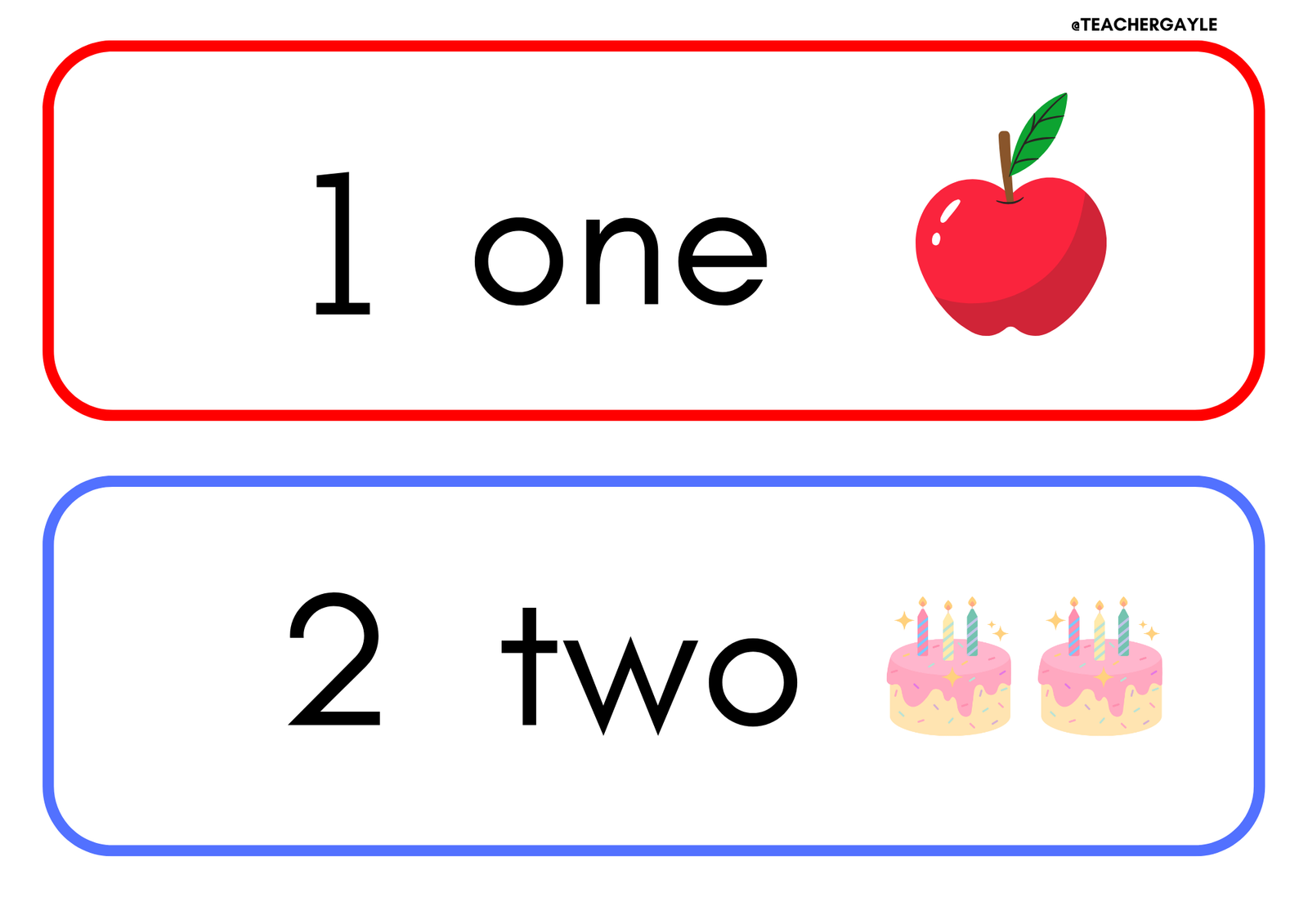 (Numbers and Shapes) - High Five Review Decoration - Image 4