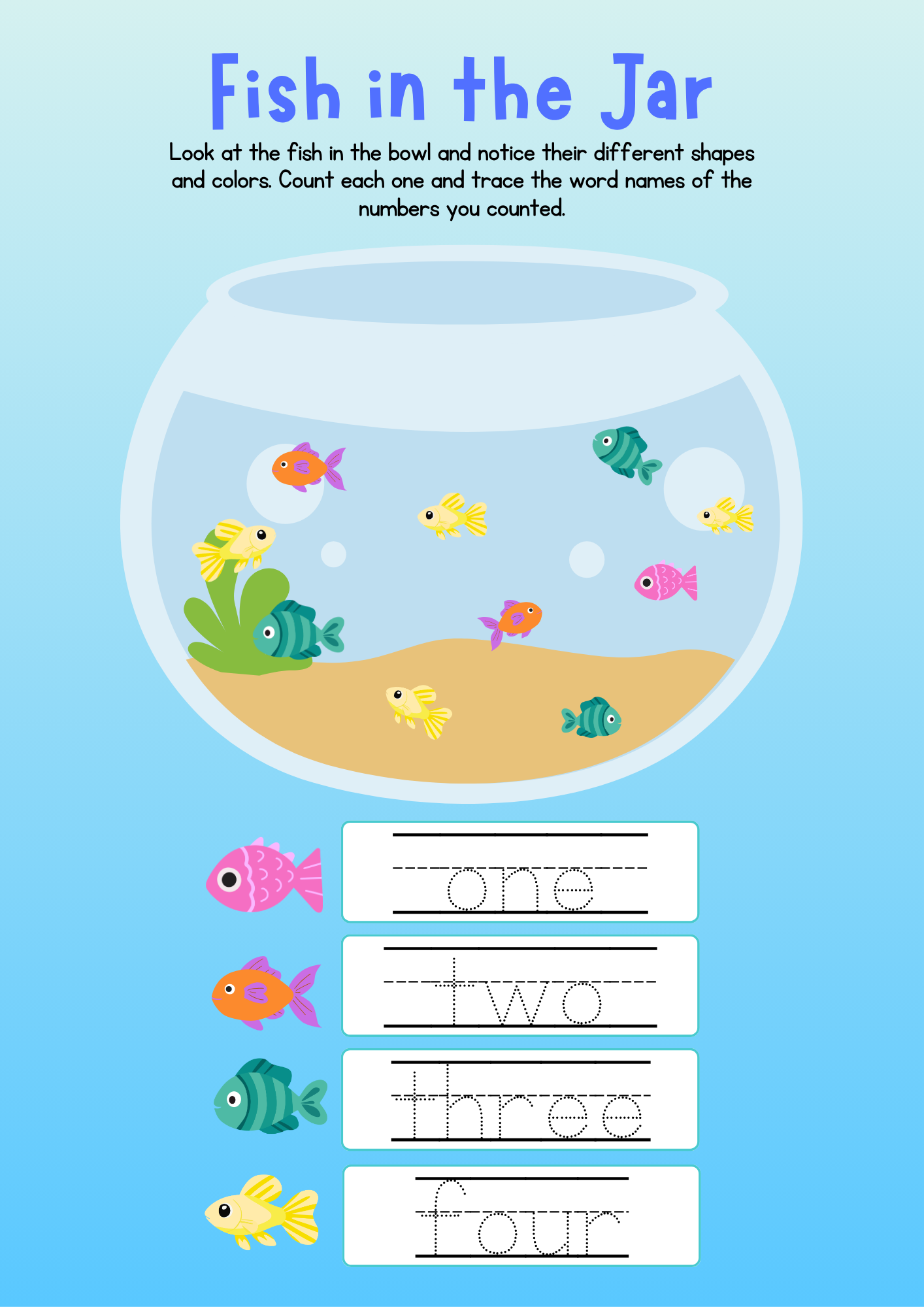 Ocean Shop and Count: A Number Adventure - Math Workbook for Early Learners - Image 5